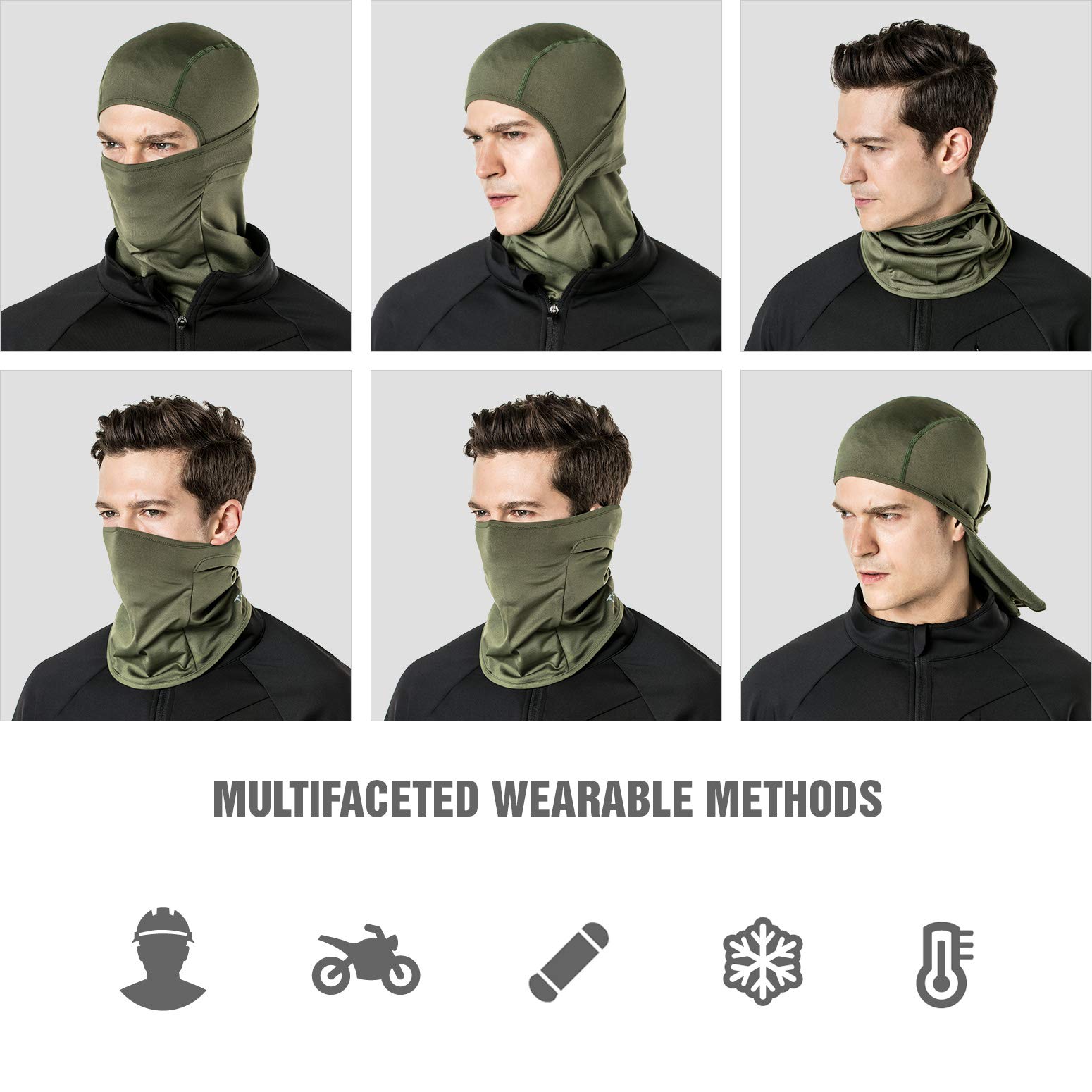 TSLA Men and Women Thermal Fleece Skull Cap, Winter Ski Cycling Under Helmet Liner, Running Beanie Hat - Image 7
